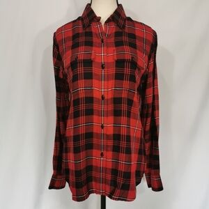 Chaps Viscose Long Sleeve Button Down Shirt, Buffalo Plaid - Sz S Open To Offers